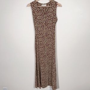 CLUB MONACO | VINTAGE  SLEEVELESS BUTTON UP MAXI DRESS